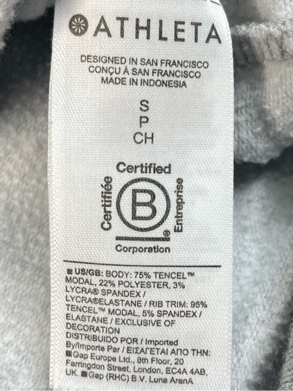 Athleta Apollo Sweater Gray Pockets Small Mockneck Preppy Lounge - Picture 9 of 11